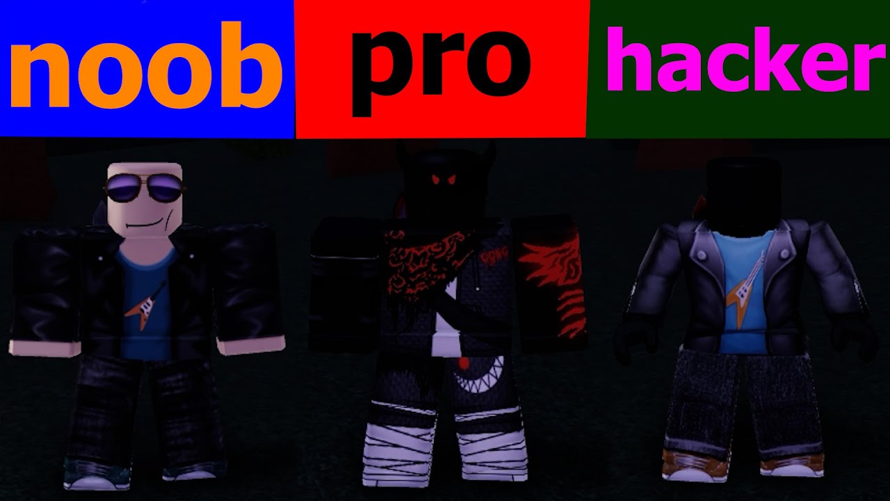 Roblox Survive the Killer! Noob vs Pro vs Hacker! What happens if a noob becomes a killer?