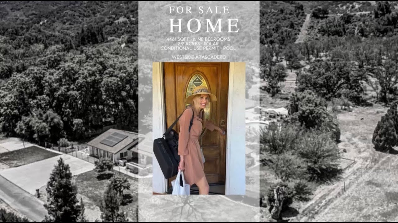 For Sale: Unique 4461 sqft Home on 2.9 Acre Property | Westside Atascadero, CA
