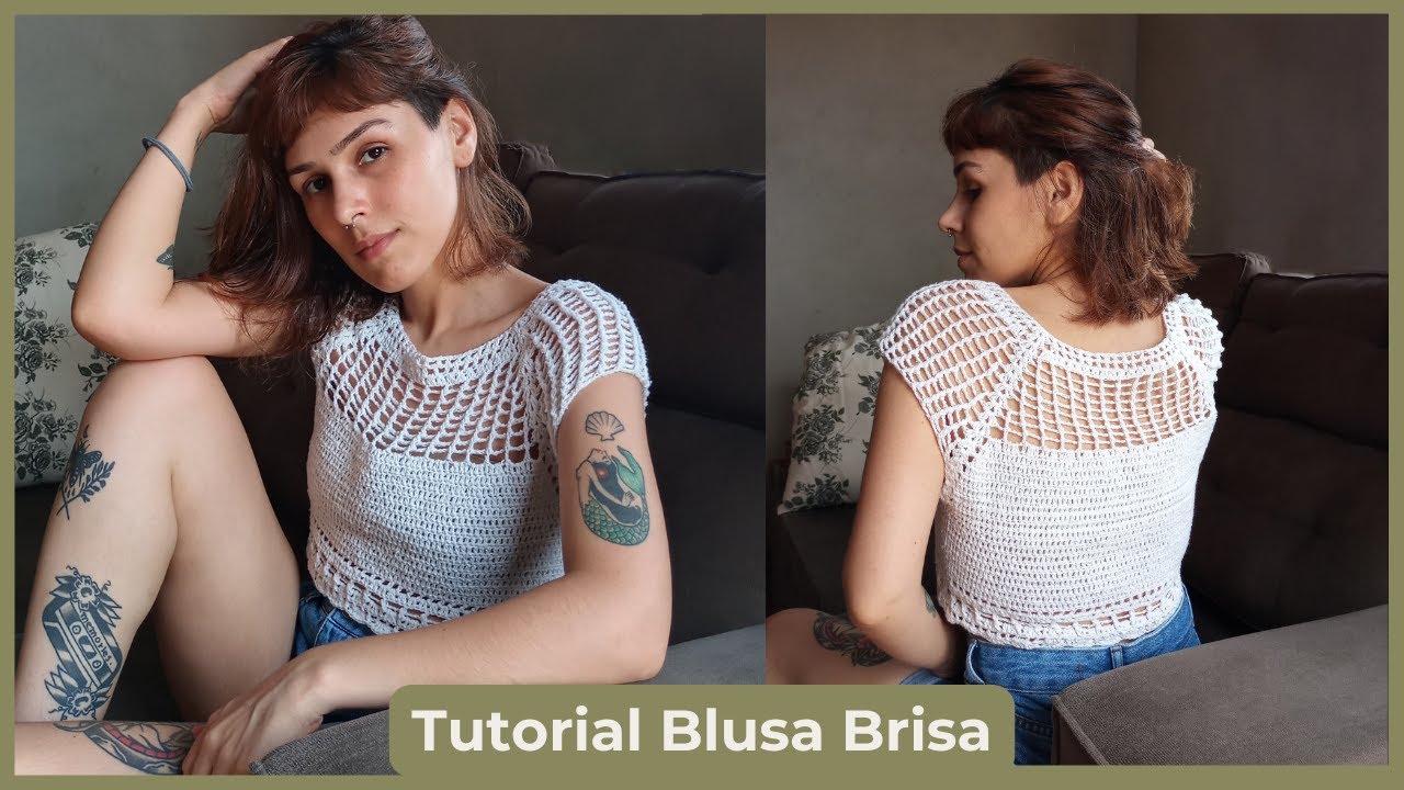 Passo a passo blusa topdown de crochê