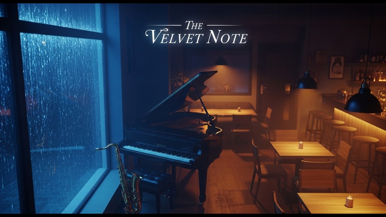 Cozy Coffee Shop Rain Sounds with Smooth Relaxing Jazz Music