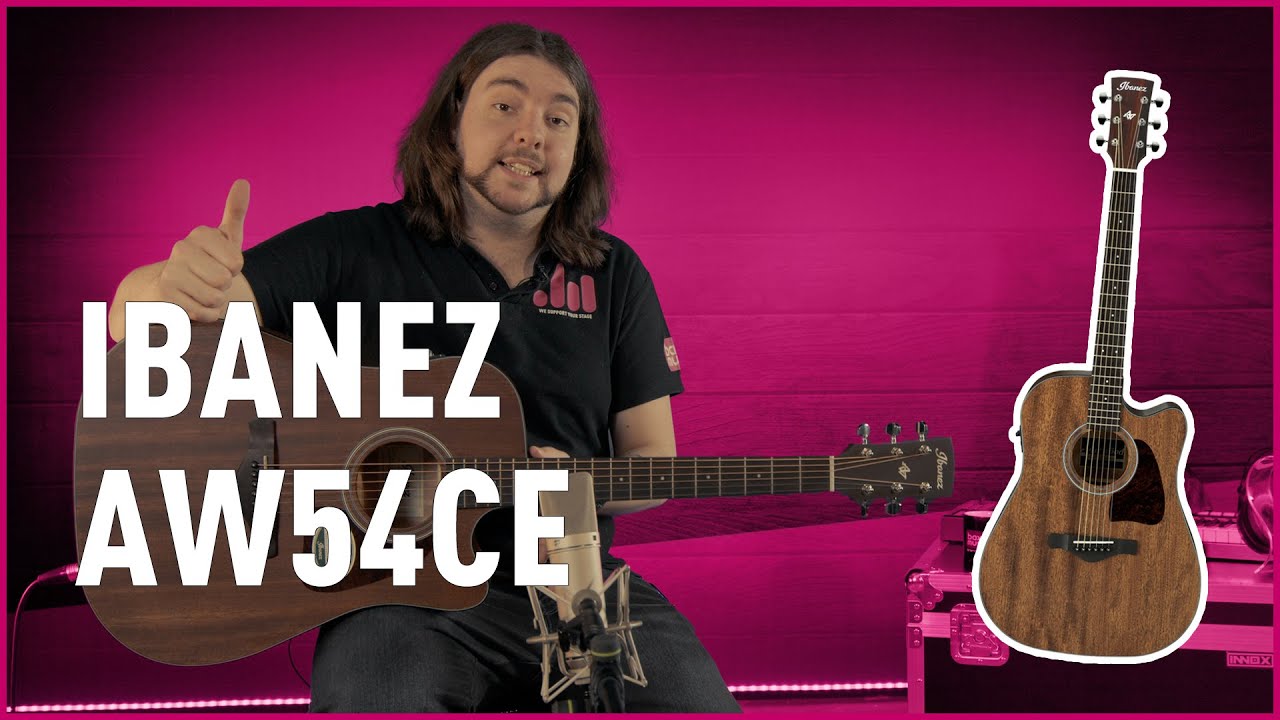 Ibanez AW54CE Artwood Open Pore Natural Elektrisch-Akoestische Westerngitaar Review | Bax Music