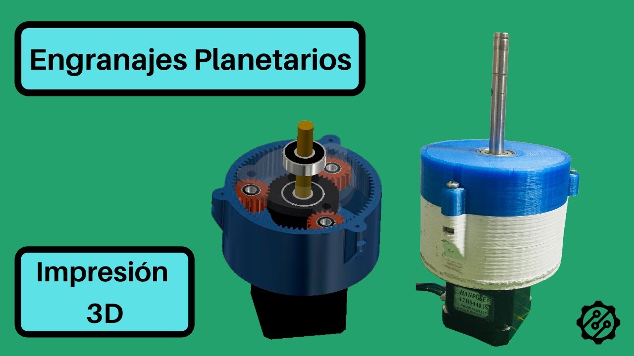 Como hacer un Reductor de engranajes planetarios / How to do a Planetary Gear with 3d printed.
