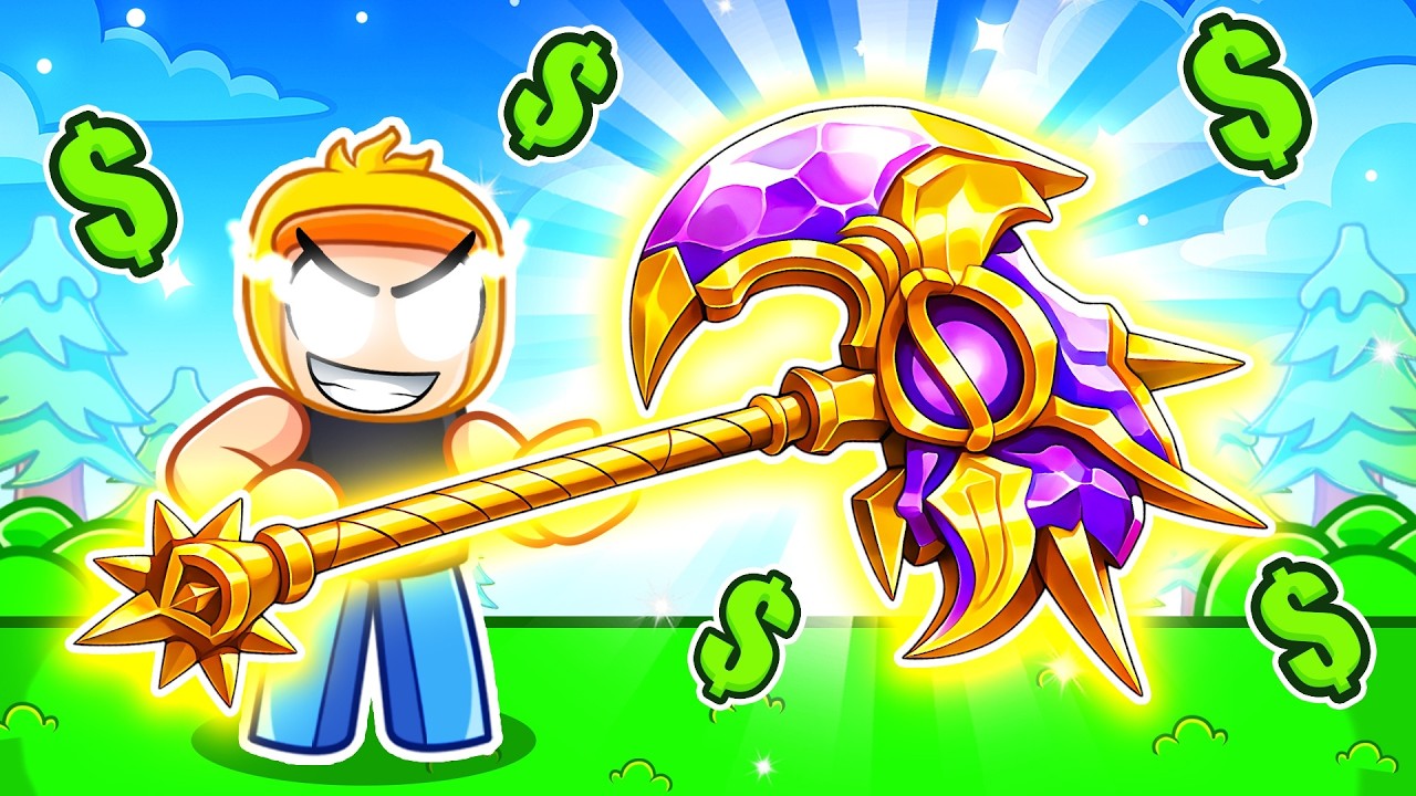 I Upgraded STRONGEST Pickaxe in Roblox!