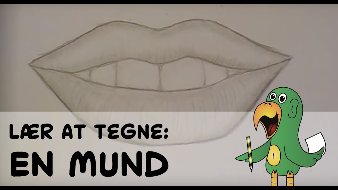 Lær at tegne EN MUND | HVORDANTEGNERJEG.DK ✔
