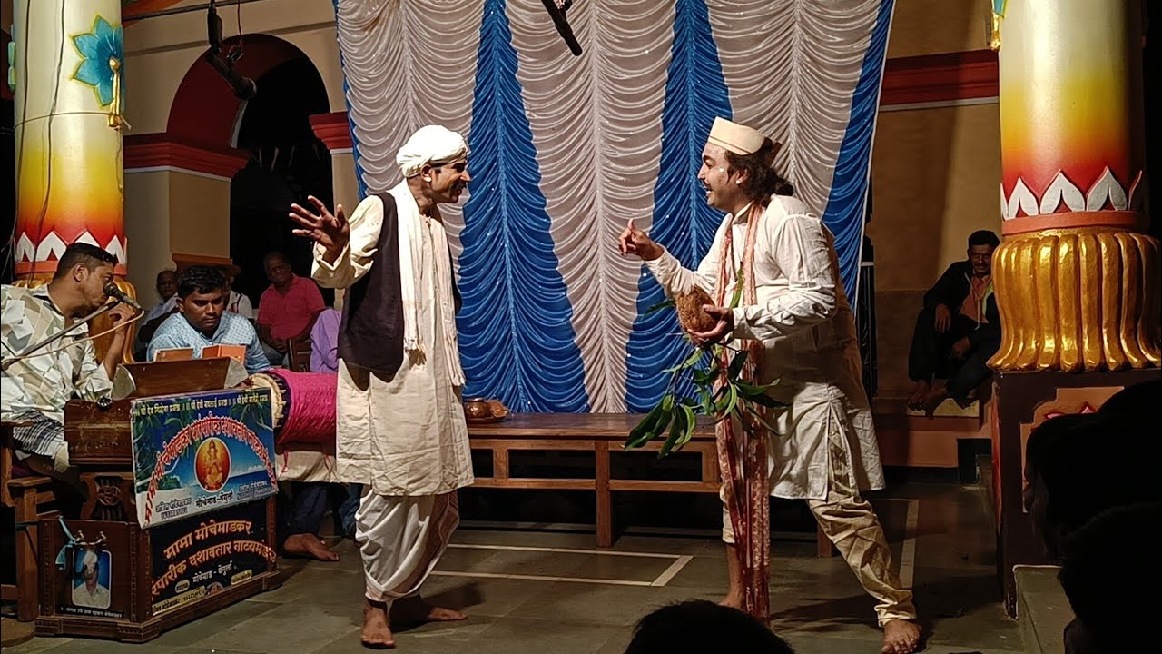 दोन विनोदवीरांची जबरदस्त कॉमेडी । गावकर(मंगेश साटम) आणि नवरा(संदेश वेंगुर्लेकर) । अनैतिक जन्म ।