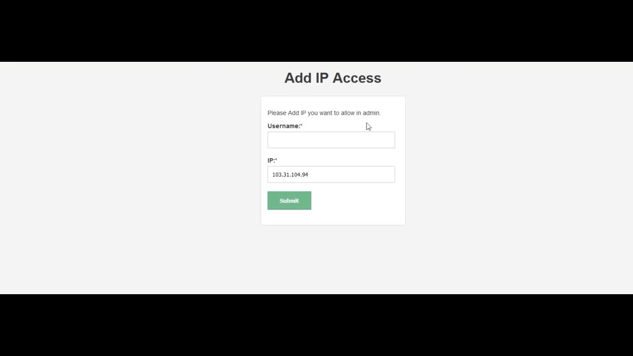 GSM Tool v2 - Enabling Admin IP Restriction