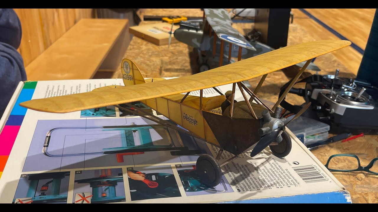 Elias Aircoupe training flight for the BMFA 2025 indoor RC scale nationals