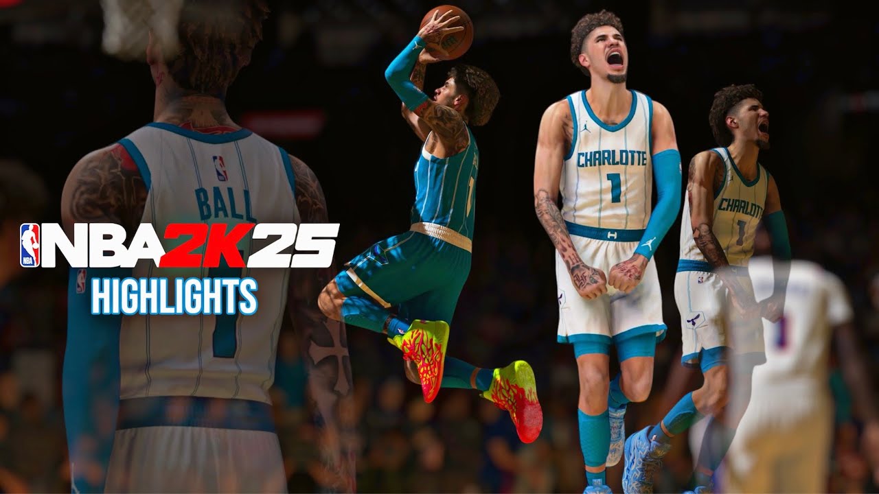NBA 2k25 | Ламело Болл демонстрирует фирменные приёмы | PS5 (4K HDR)