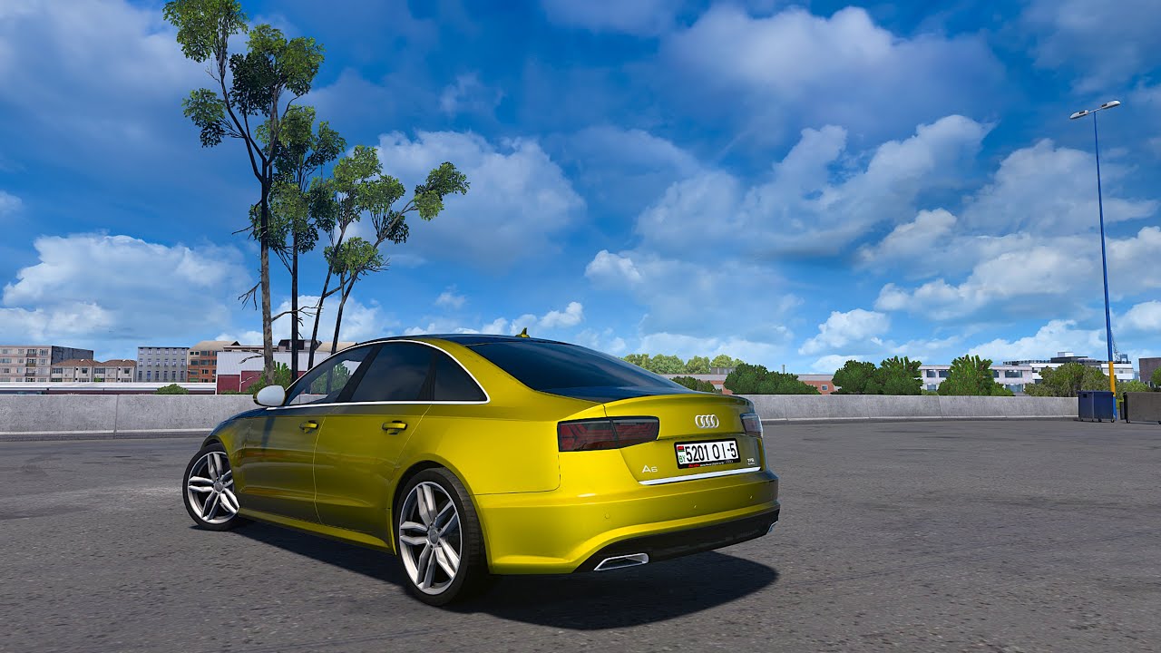 Reallistic Car Driving - Audi A6 C7 - Euro Truck Simulator 2 1.57