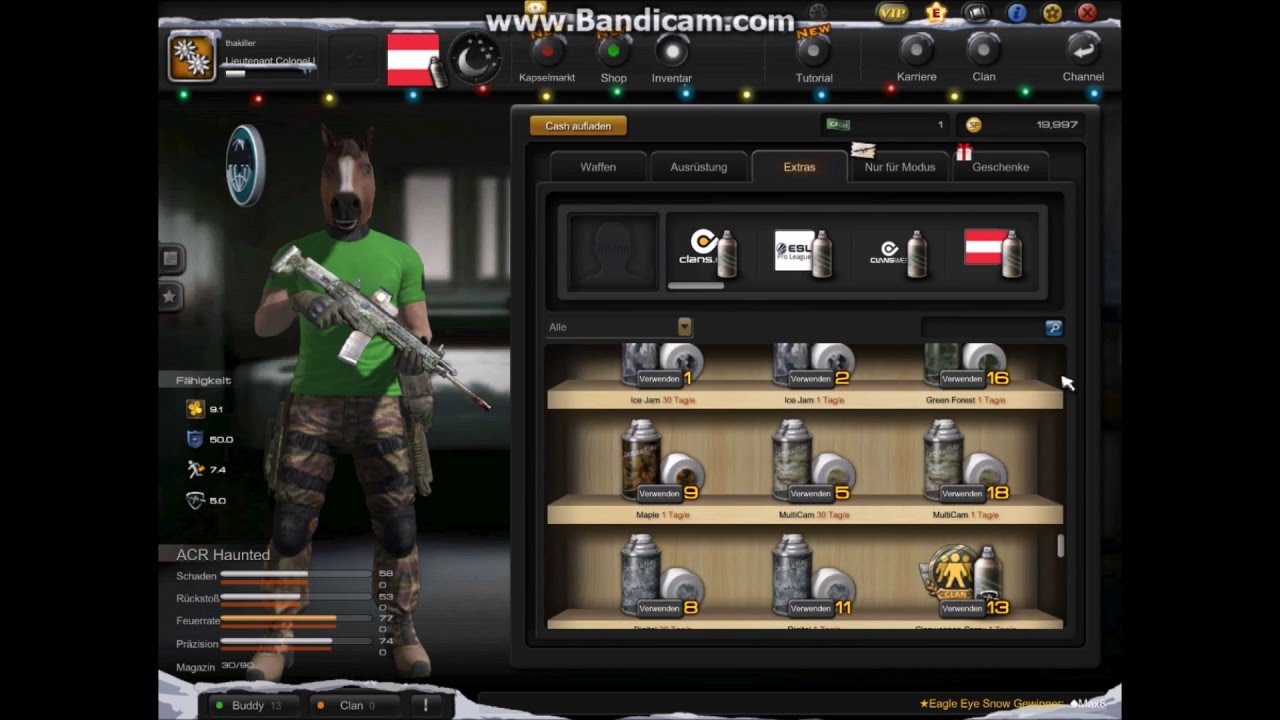 Skill Special Force 2 Inventory [Winter Special]