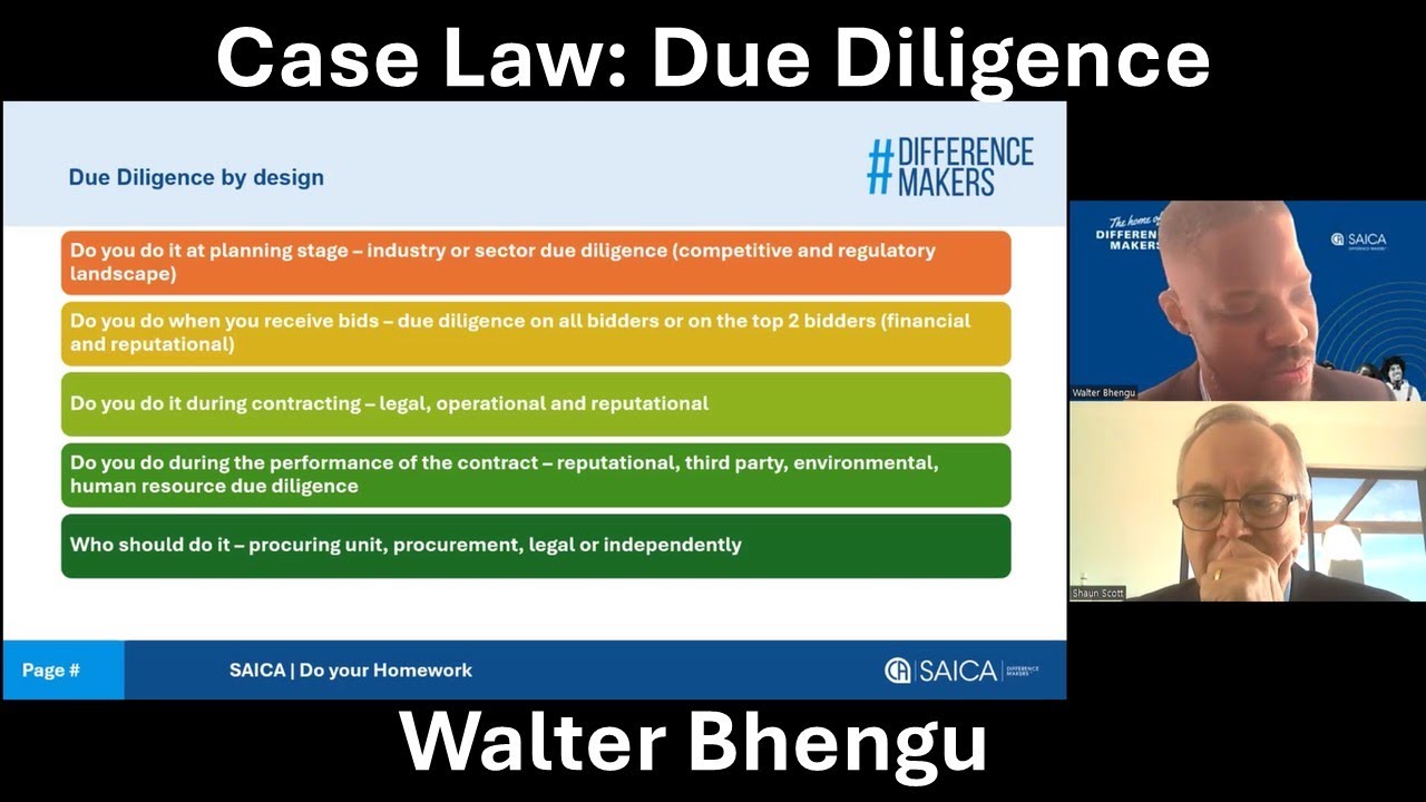 Disqualification and Procurement Due Diligence - Aventino v Gauteng Roads - SCA case
