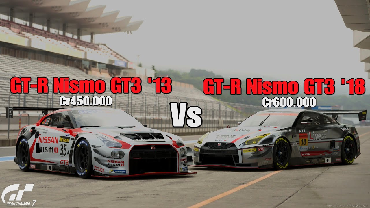 Gran Turismo 7 | Nissan GT-R Nismo GT3 '18 Vs GT-R Nismo GT3 '13 - Fuji Speedway Full Course