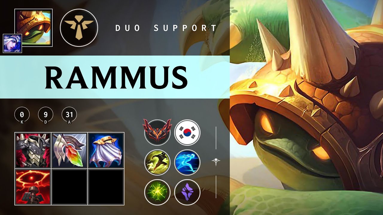 Rammus Support vs Nautilus - KR Grandmaster Patch 25.22