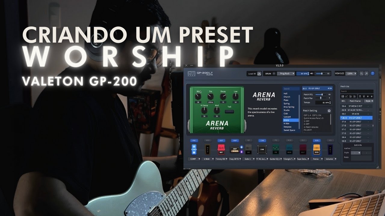 Timbre do Zero na Valeton GP-200 | Worship Tone @Valeton