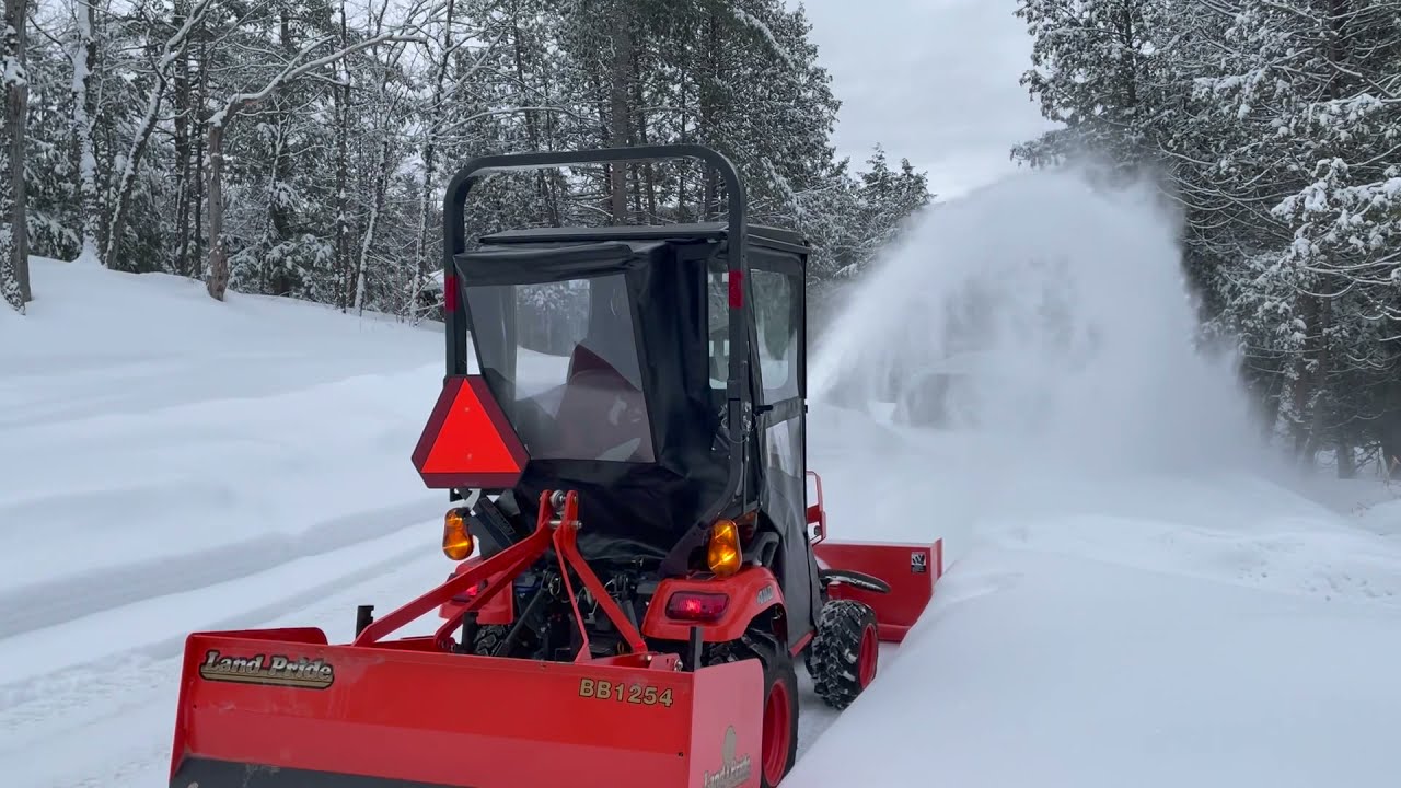 #6. Kubota BX23s First Snow Removal 2022   HD 1080p