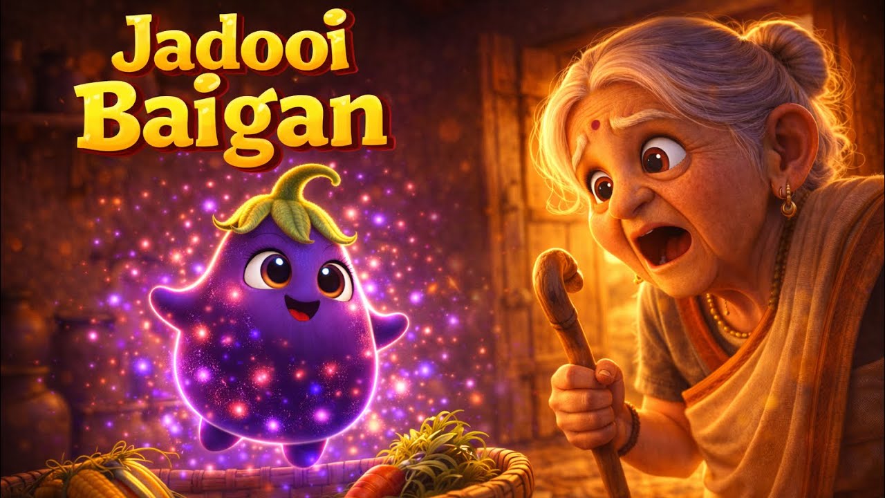 अंधी काकी और जादुई बैंगन की अद्भुत कहानी 🍆✨ | Moral Story for Kids | Hindi Cartoon Story | Ai story