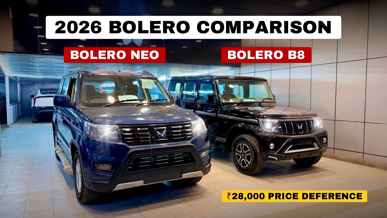 2026 BOLERO B8 VS BOLERO NEO N10 COMPARISON ❤️ REAL BOSS? ₹28,000 PRICE DEFERENCE 🔥 