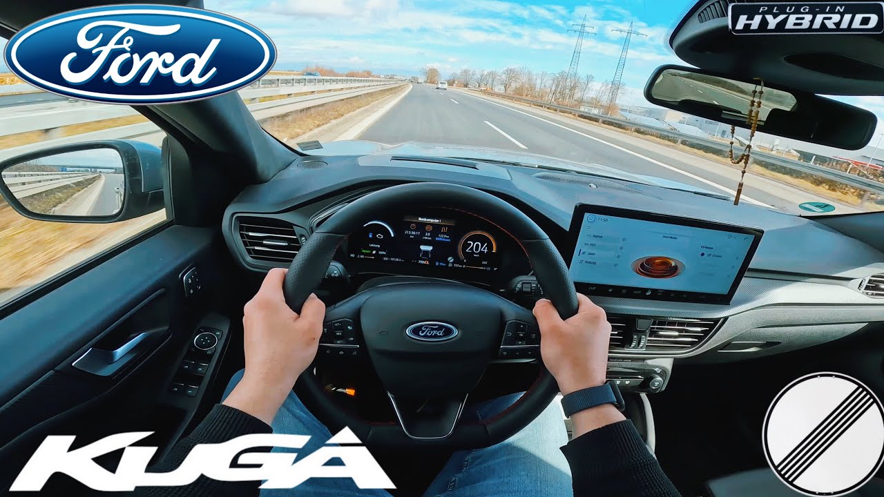 2025 Ford Kuga 2.5 PHEV | 243PS | TopSpeed Drive on German Autobahn