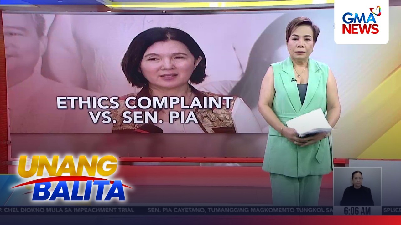 Ethics complaint vs. Sen. Pia Cayetano | Unang Balita