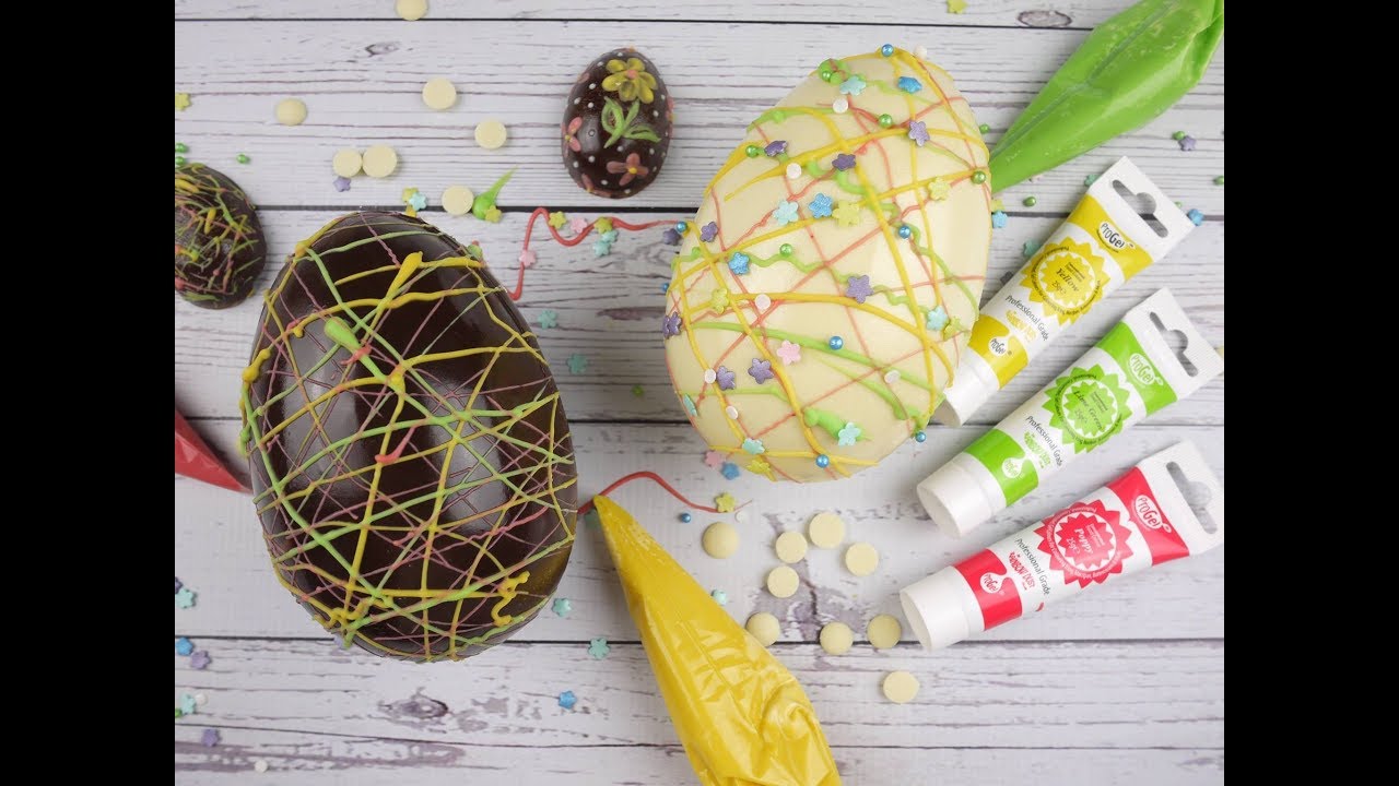 Easy Way To Colour Chocolate and Decorate Easter Eggs