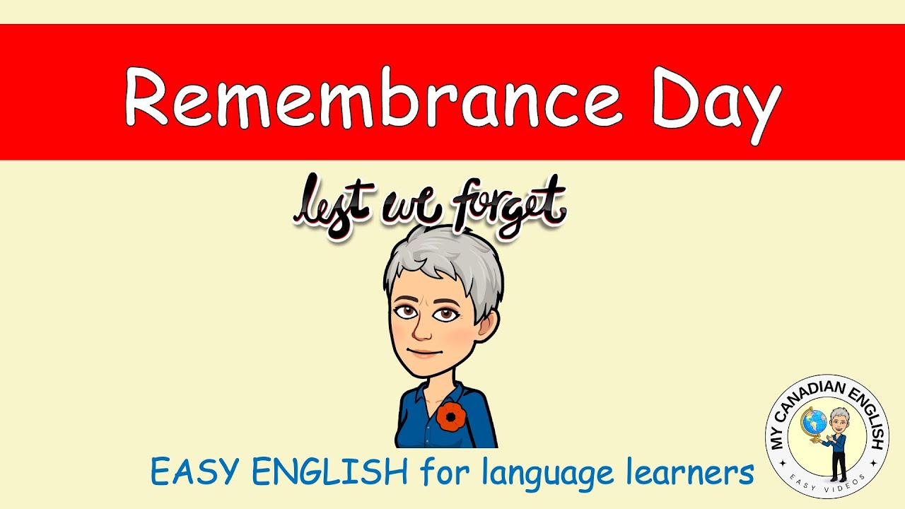 Remembrance Day | Easy English for language learners
