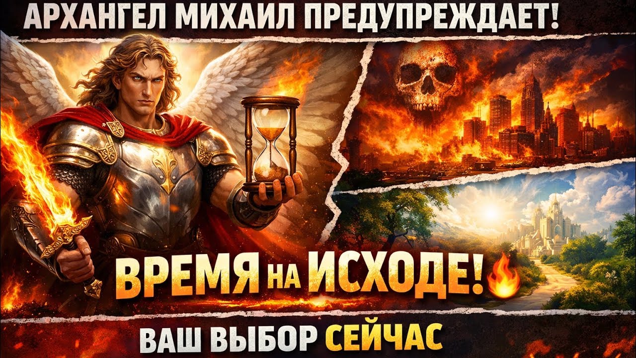 Архангел Михаил предупреждает ⏳🔥 Время на исходе — ваш выбор сейчас определит, что будет дальше.