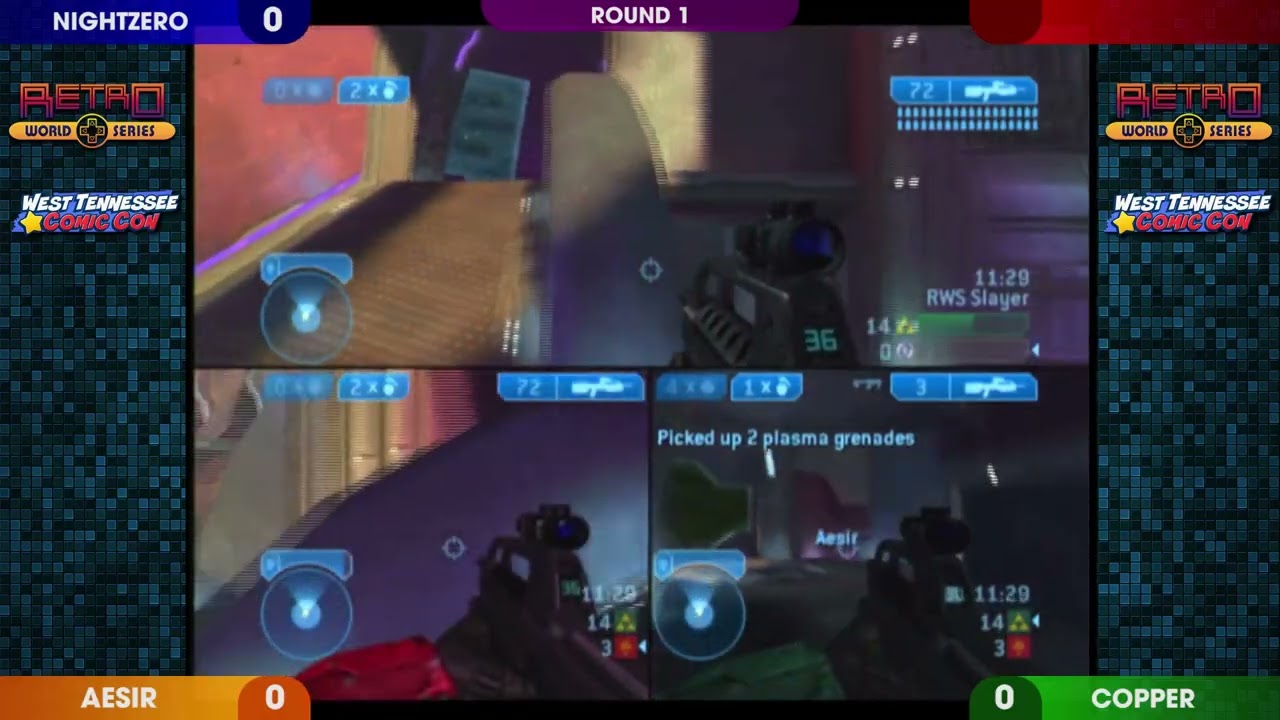 Night_Zero vs Aesir vs Copper (Rd 1) - Halo 2 Master Chief Qualifier - West TN Comic Con 2025