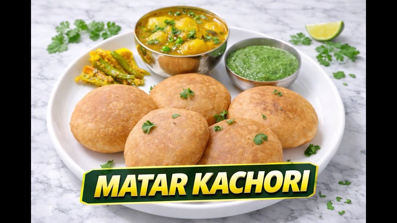 हरे मटर की कचोरी | Matar Kachori Recipe | खस्ता मटर कचोरी