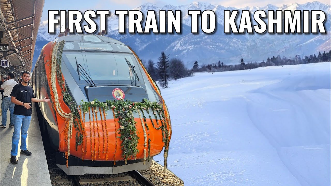 First Train To Kashmir | katra to Srinagar Vande Bharat Express | Usbrl project completed