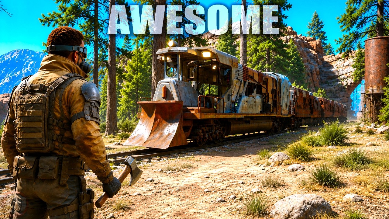 This is an AMAZING New Post Apocalyptic Train Base Survival Game...