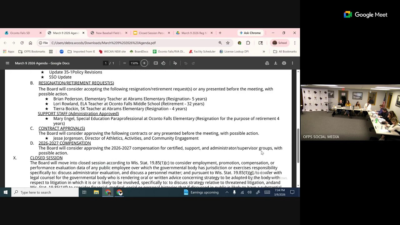 3.9.26 - OFPS Board Meeting