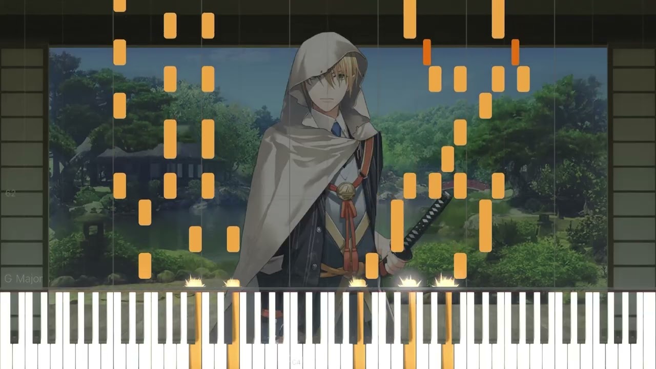 【Synthesia】近侍曲 山姥切国広 | 志方あきこ | Piano