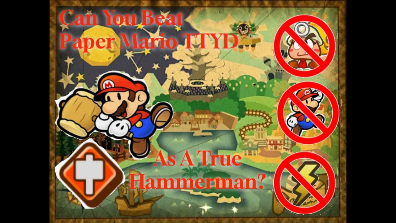 Can You Beat Paper Mario TTYD as a True Hammerman? (No Jumping, Partners, Attack Items, Superguards)