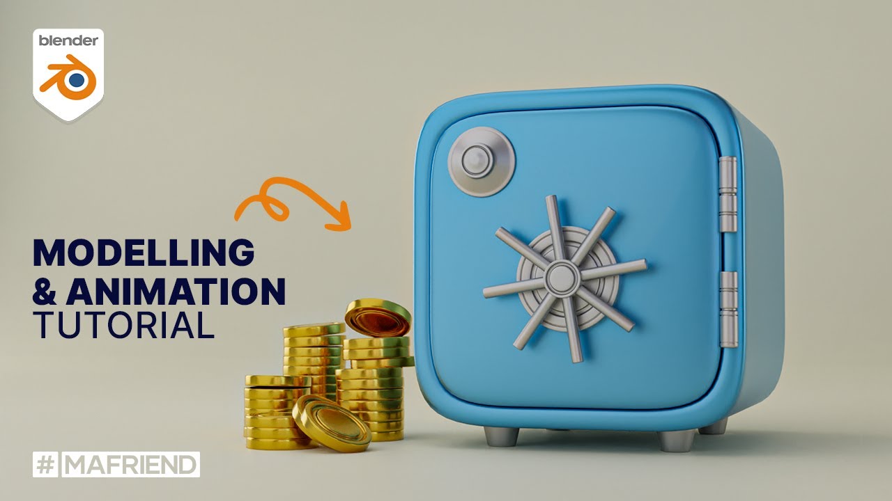 Creating and Animating a 3D Safe in Blender 3.6 from Start to Finish
