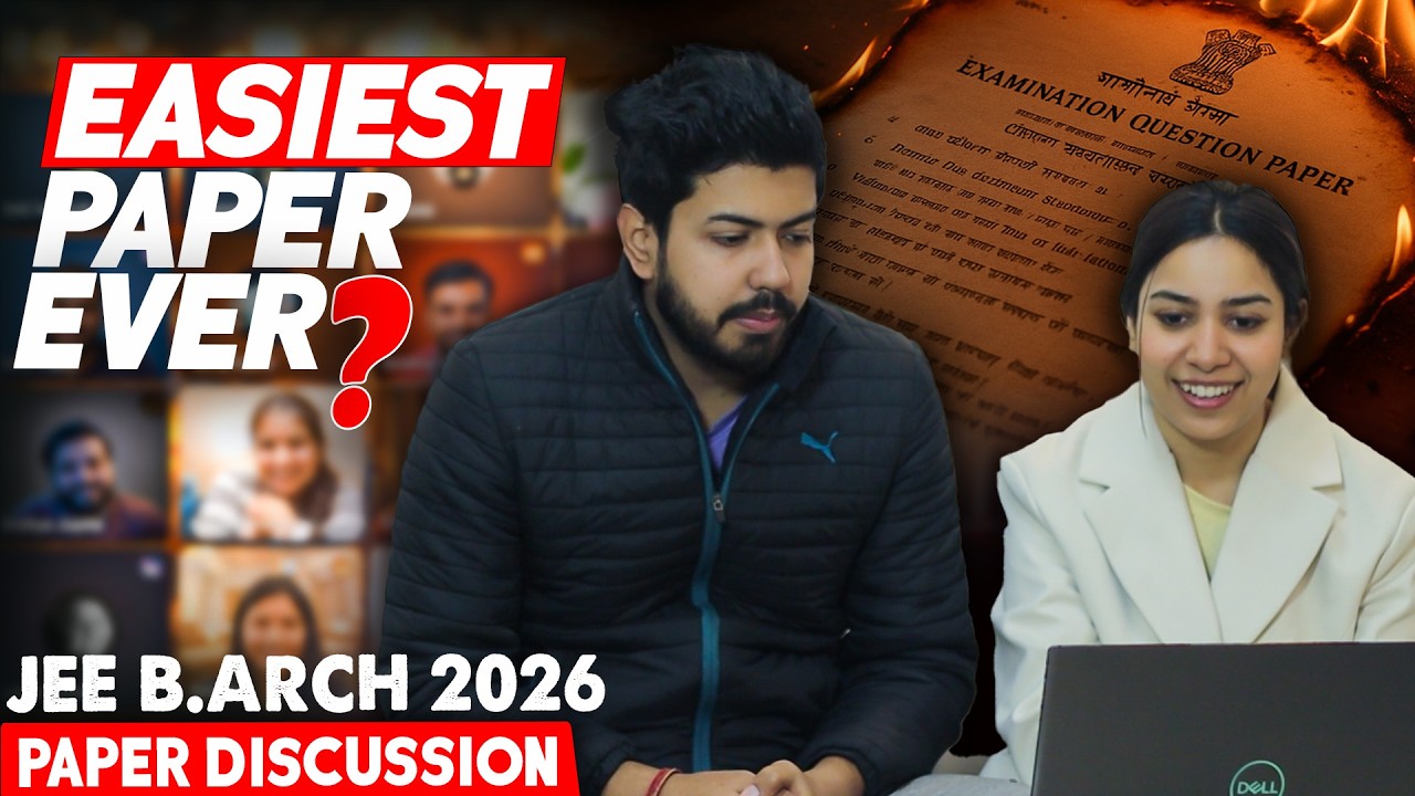 JEE B.Arch 2026 1st Attempt Paper Discussion | Easy or Tough?