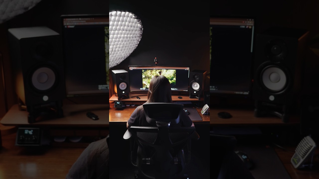 Level up your audio with the Yamaha HS5 #yamaha #desksetup #tech #shorts