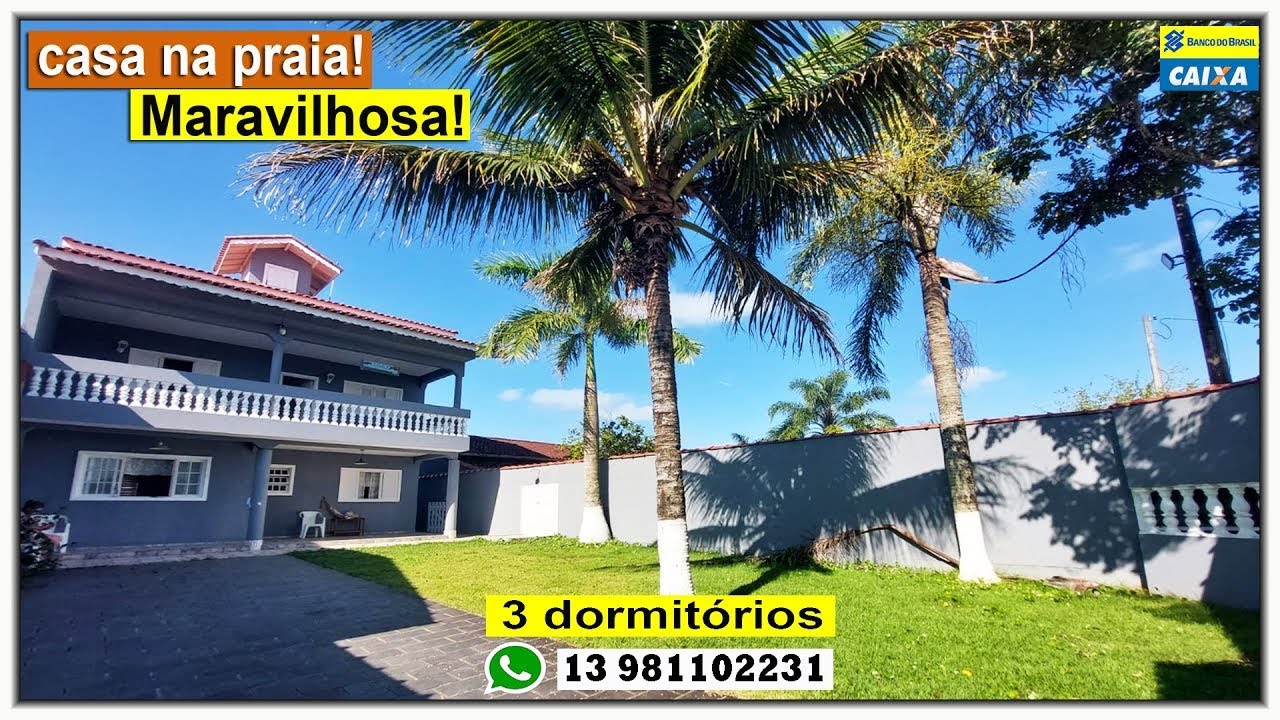 🏠 Casa na praia a 600 m do mar perfeita para sua família!