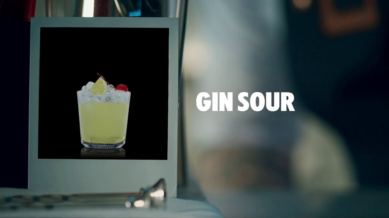 GIN SOUR DRINK RECIPE - HOW TO MIX