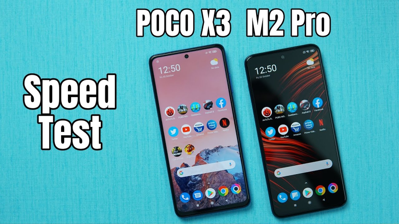 POCO X3 vs POCO M2 Pro Speed Test Comparison - Snapdragon 732G + MIUI 12 is better?