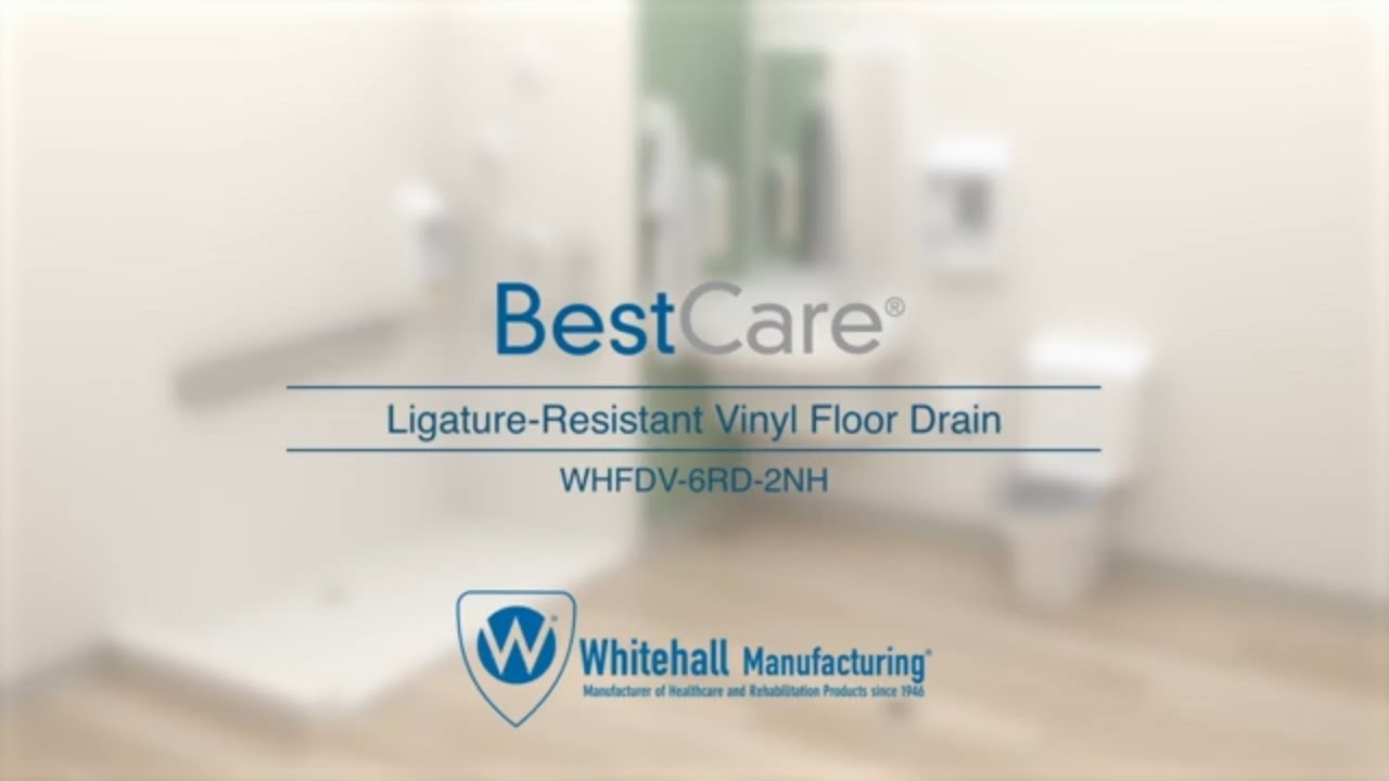 BestCare®️ Ligature-Resistant Vinyl Floor Drains by Whitehall®️ Manufacturing