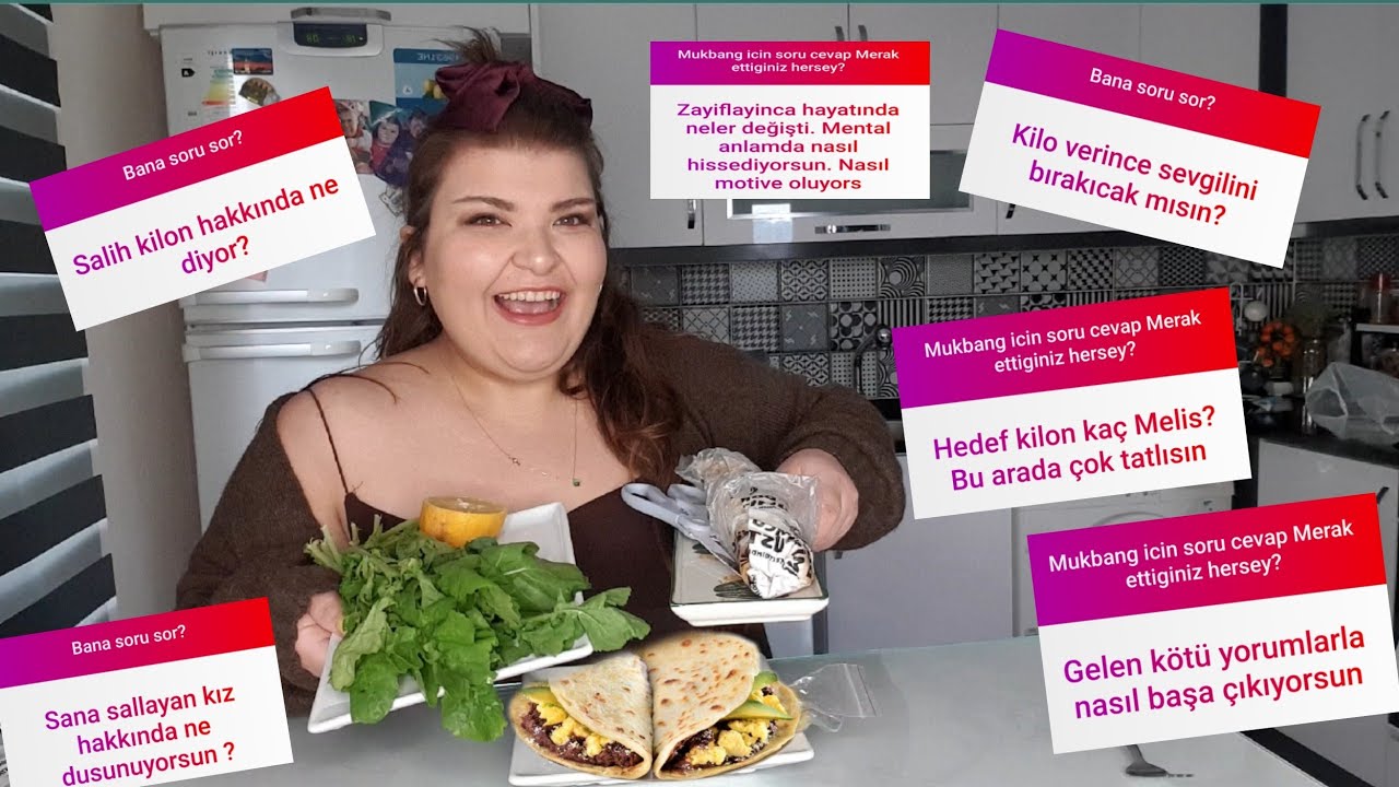 Dürüm Eşliğinde Soru Cevap Mukbang | Salihi zayiflayınca bırakıcak mısın ?