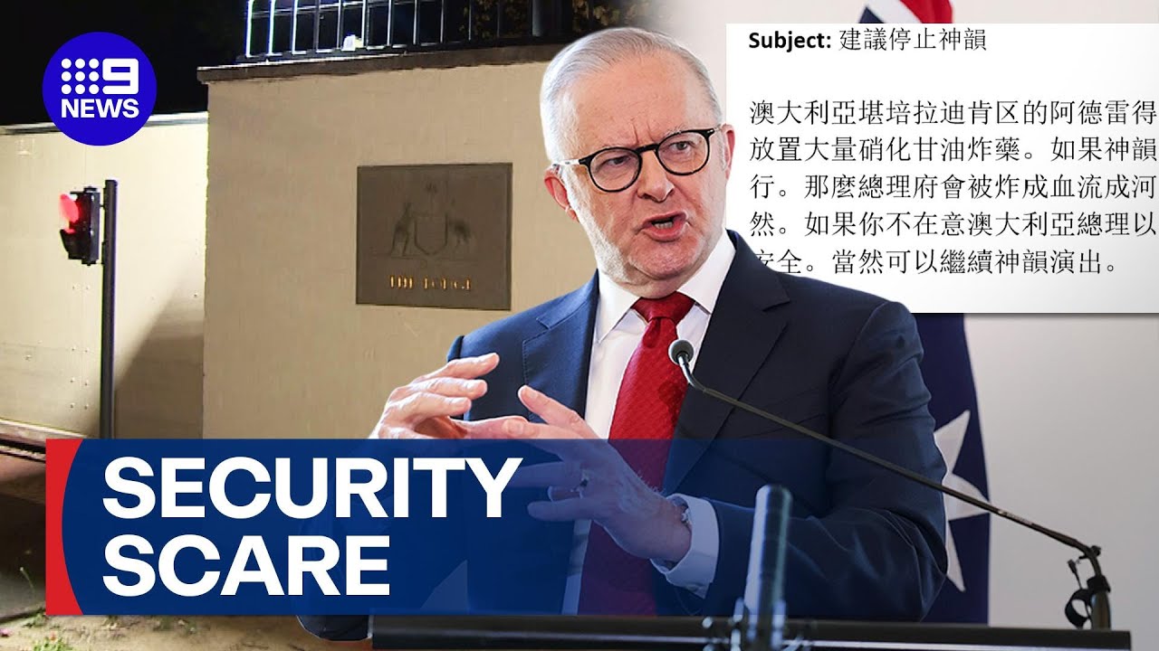 PM evacuated from The Lodge over security scare linked to &lsquo;Shen Yun&rsquo; | 9 News Australia