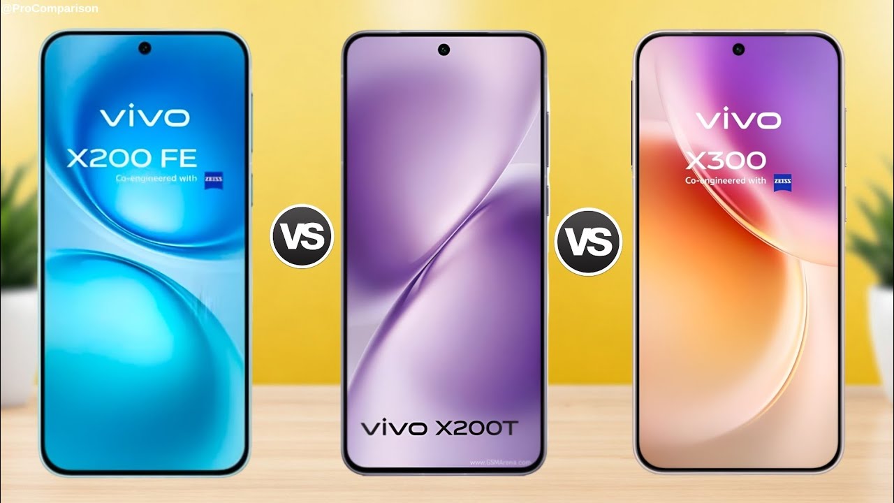 Vivo X200 fe 5G vs Vivo X200T 5G vs Vivo X300 5G || Full Comparison 
