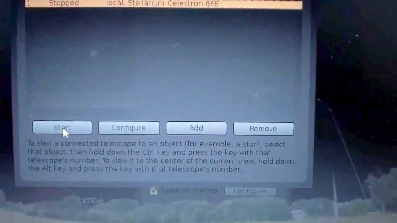 Stellarium - Controling your Telscope with Stellarium - Celestron 6/8SE