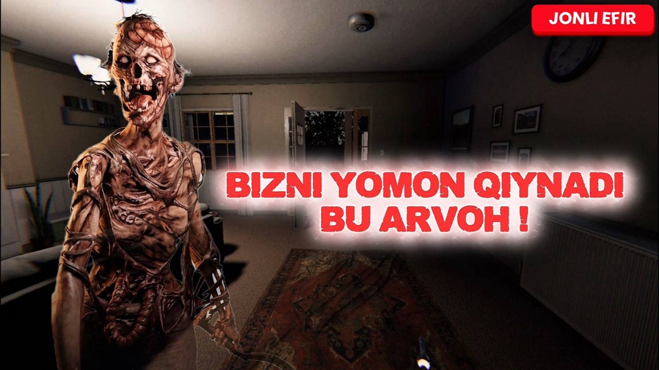 BUGUN ARVOXLAR BIZNI YOMON QO'RQITADI  | PHASMOPHOBIA | O'ZBEKCHA STRIM