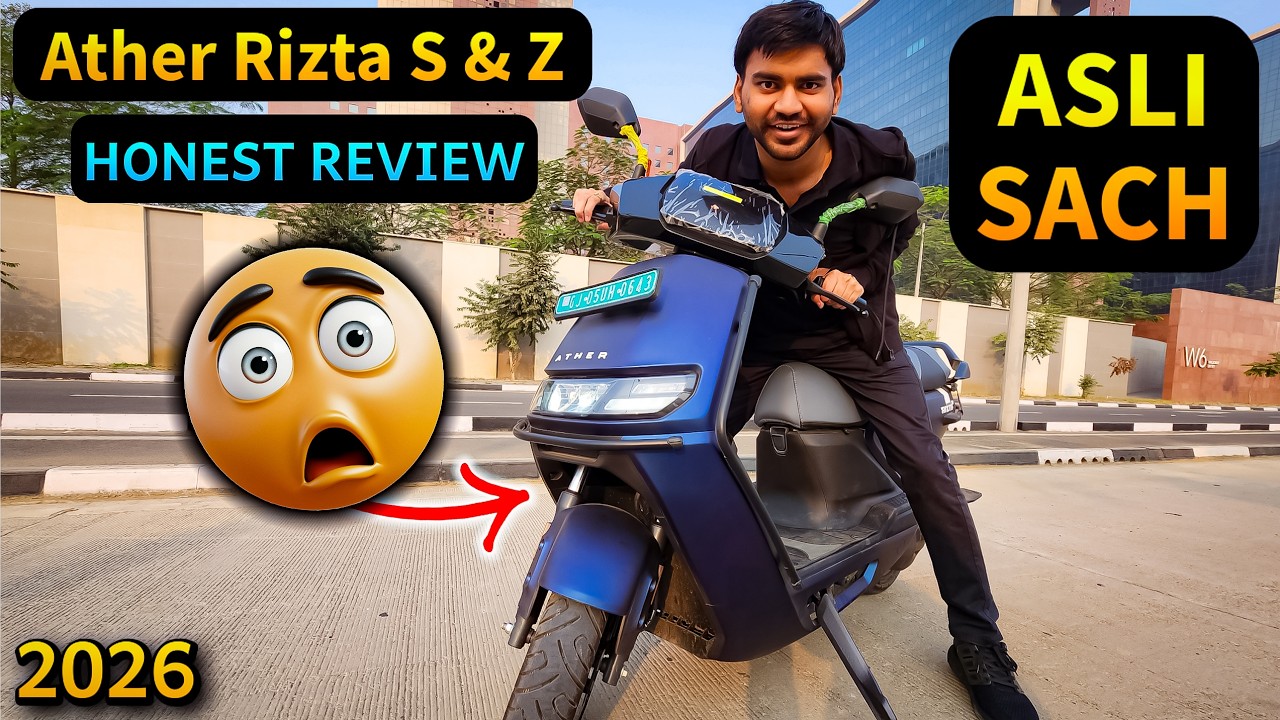 NEW Ather Rizta 3.7kwh Review⚡️The Best Electric Scooter Under Rs. 1.5 lakh?