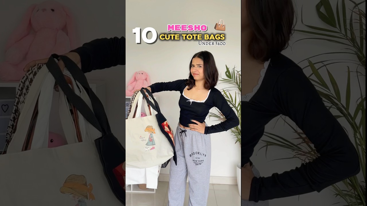 10 Meesho Tote Bag Haul Under 400 🤯💰#totebag #meeshofinds #meeshohaul #meesho #meeshobags #shorts