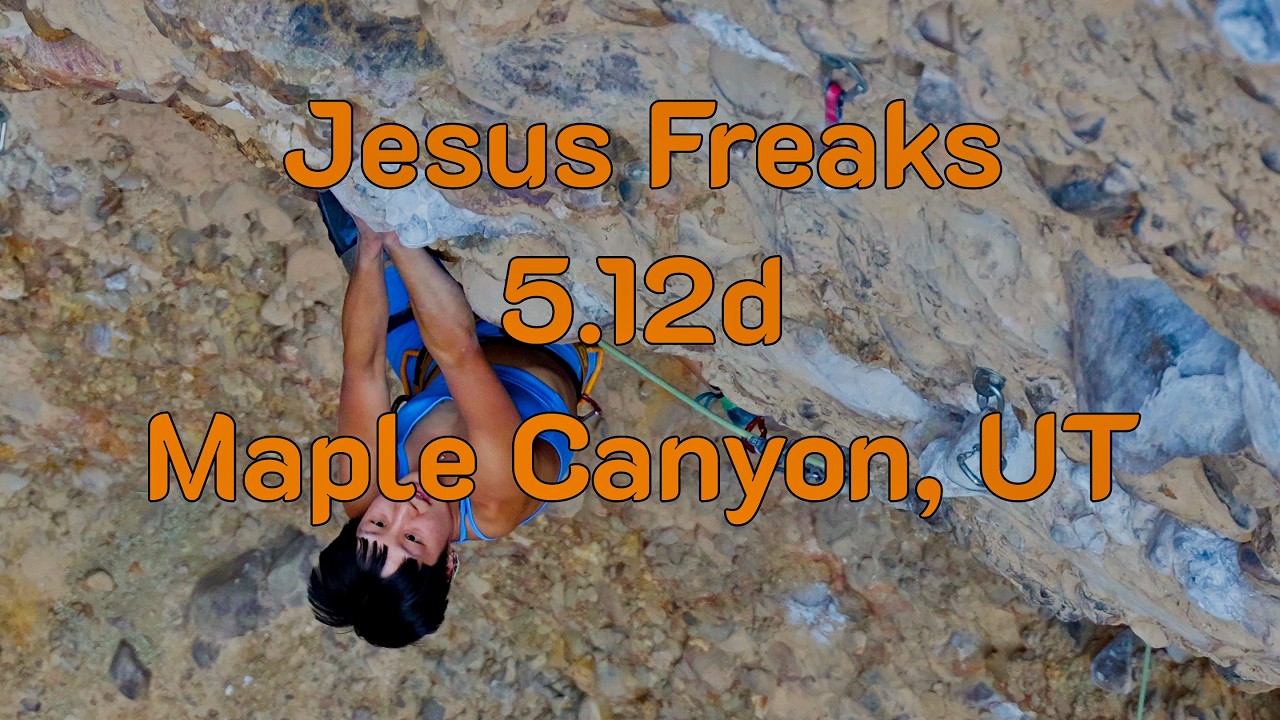Jesus Freaks \\ 5.12d \\ Maple Canyon, UT
