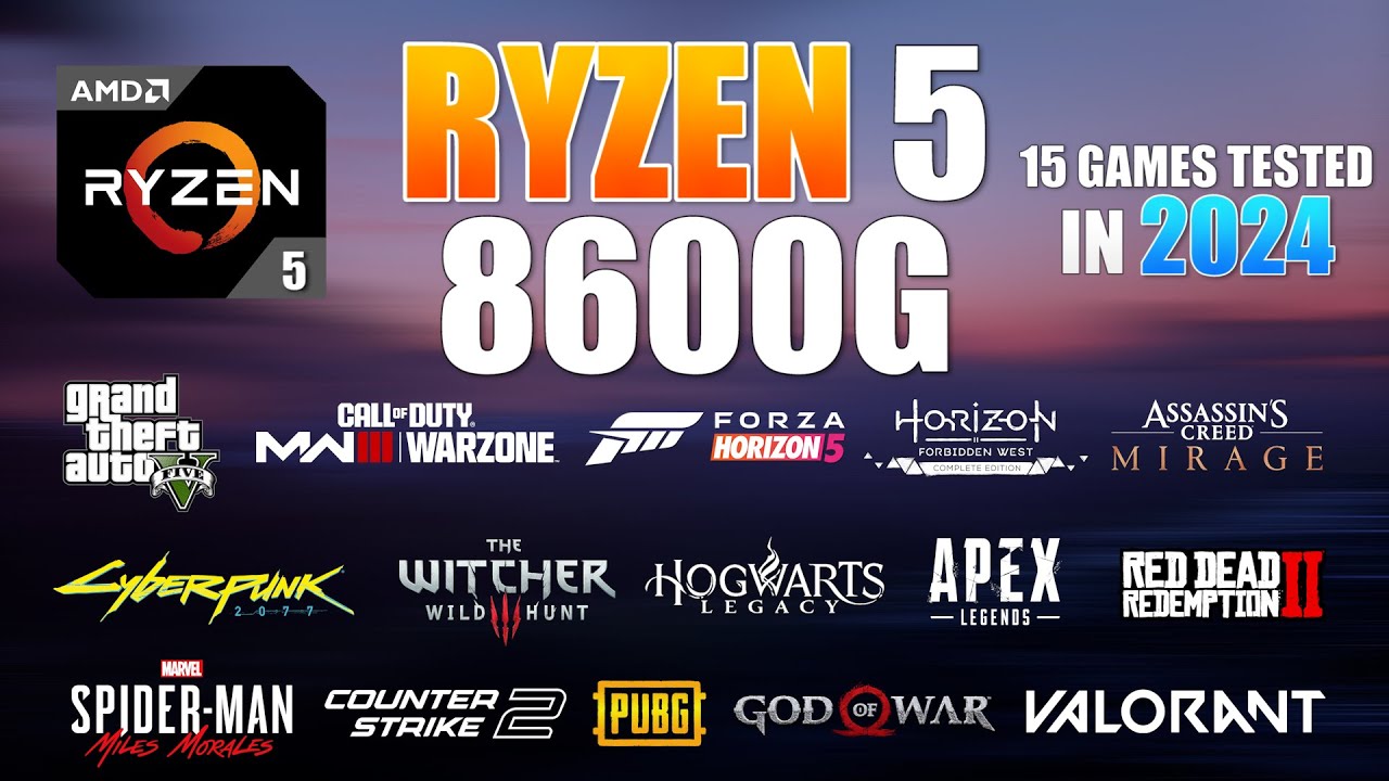 Ryzen 5 8600G || Radeon 760M || 15 Games Tested in 2024