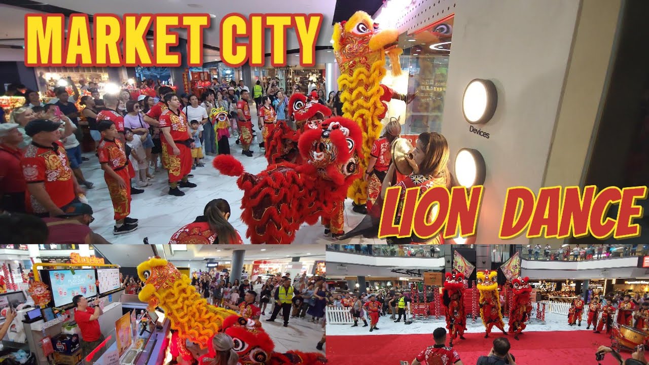 Lion Dance 🦁 in Sydney Market City for Chinese New Year 2025🏮🧧Store Blessings Parade 澳洲悉尼振武館農曆新年醒獅滙演